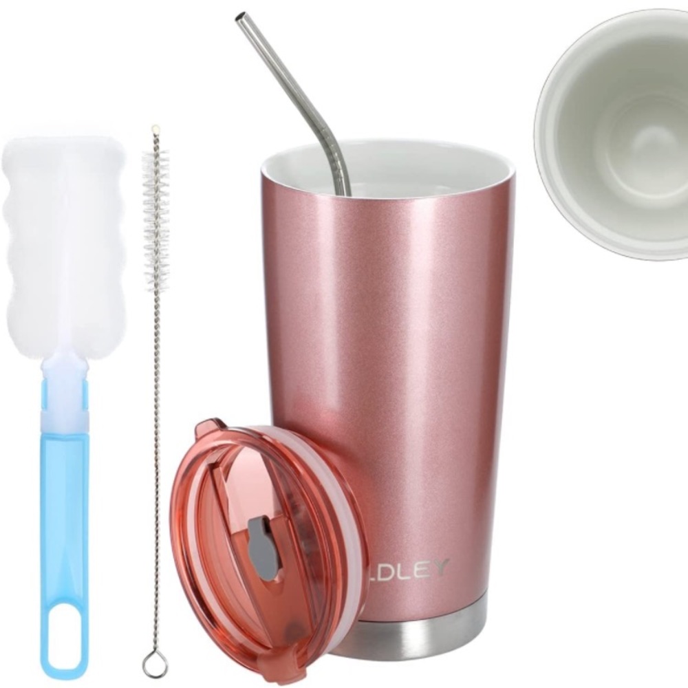Ceramic stainless steel travel mug - 1pc